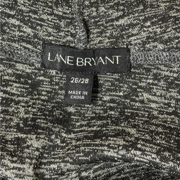 Lane Bryant Plus Gray Sleeveless Open Knit Sweater Vest Duster Hooded 26/28 - Picture 10 of 14